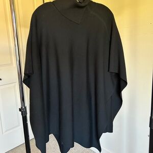 Boss Hugo Boss Asymmetrical Wool Poncho Sweater